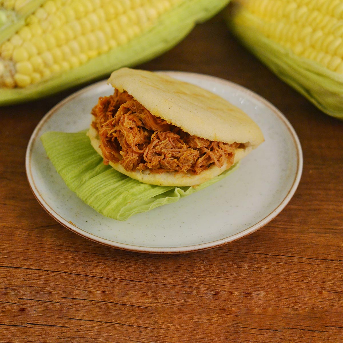 Arepa De Carne Mechada